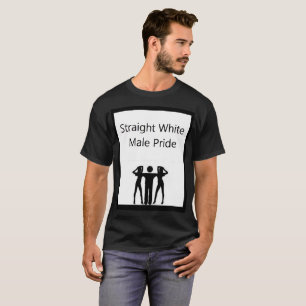 T-shirt masculino branco reto do orgulho - ediçã