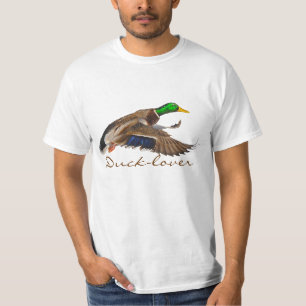 T-shirt masculino dos animais selvagens do pato do