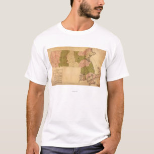 T-shirt MassachusettsPanoramic MapMassachusetts