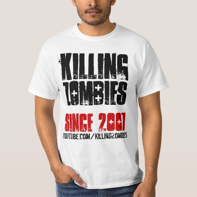 T-shirt Matando os zombis EST. 2007 (Frente)