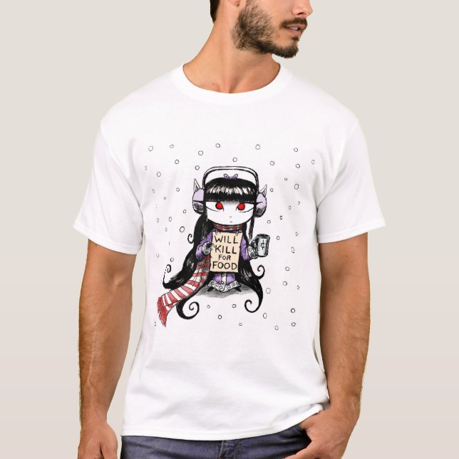 T-shirt Matará para a comida (Frente)