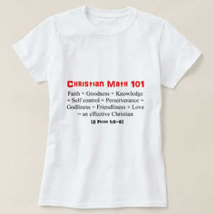 T-shirt Matemática cristã 101