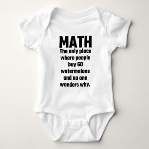 T-shirt Matemática o único lugar onde as pessoas compram
