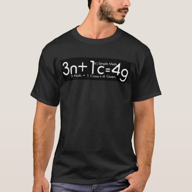 T-shirt Matemática simples (Frente)