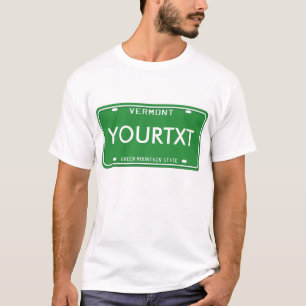 T-shirt Matrícula de Vermont