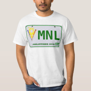 T-shirt Matrícula filipino de Manila (MNL)