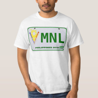 T-shirt Matrícula filipino de Manila (MNL)