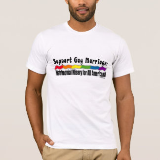 T-shirt matrimonial da igualdade da miséria