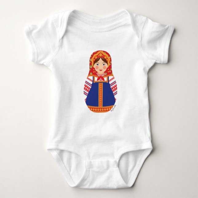 T-shirt Matryoshka russa (Frente)