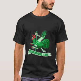T-shirt mau do carrossel do menino (verde e
