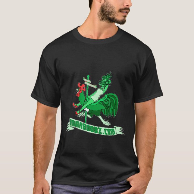 T-shirt mau do carrossel do menino (verde e (Frente)