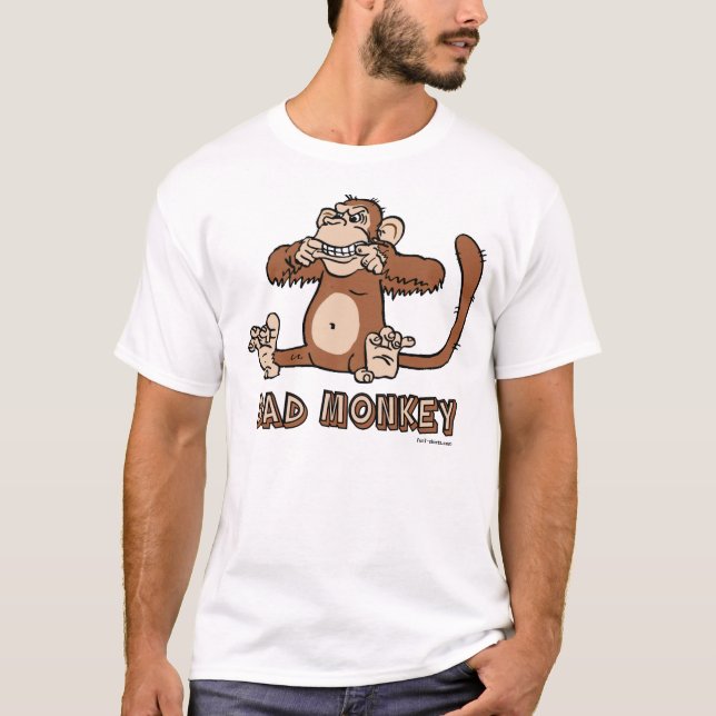 T-shirt mau do macaco (Frente)