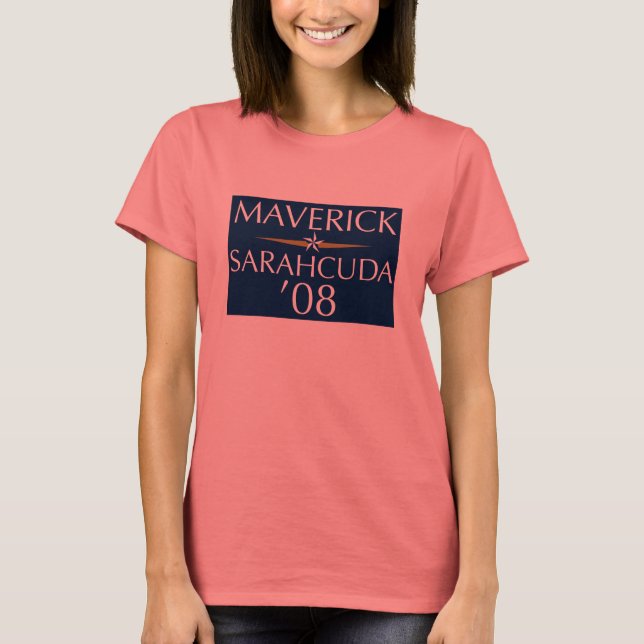 T-shirt Maverick/Sarahcuda '08 Ringer Tee (Frente)