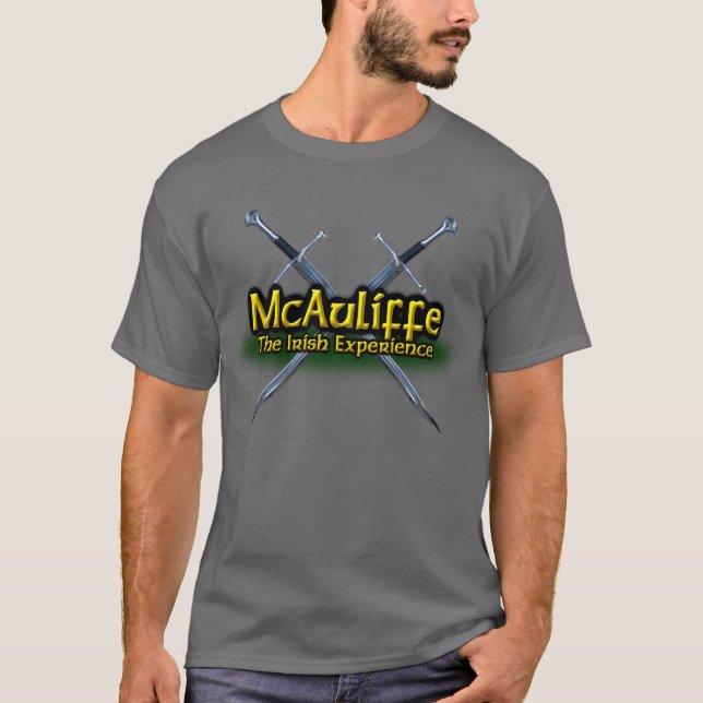 T-shirt McAuliffe O Clã da Experiência Irlandesa (Frente)