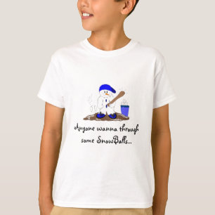 T-shirt Me Atire Uma Bola de Neve