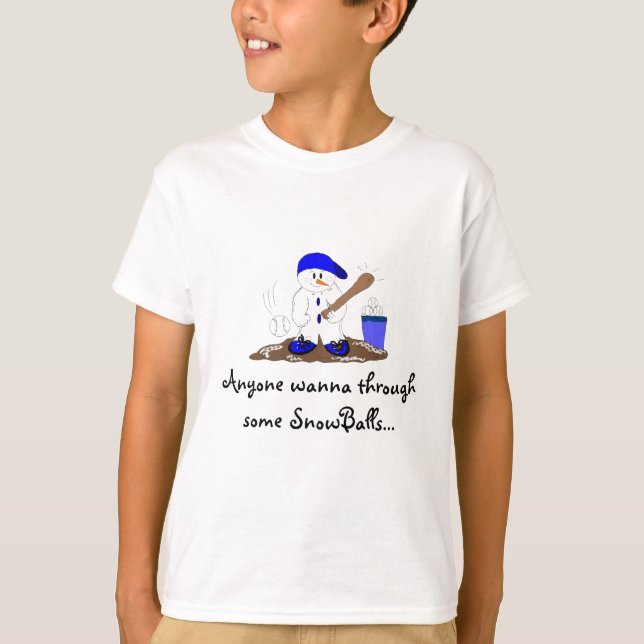 T-shirt Me Atire Uma Bola de Neve (Frente)
