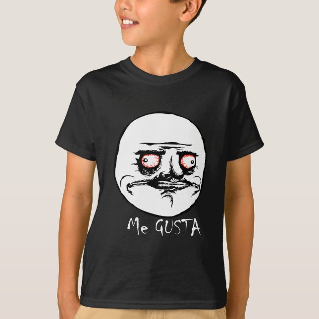 T-shirt Me Gusta Raging Quic Face (Frente)