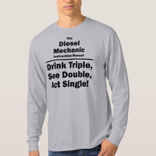 T-shirt mecânico diesel (Frente)