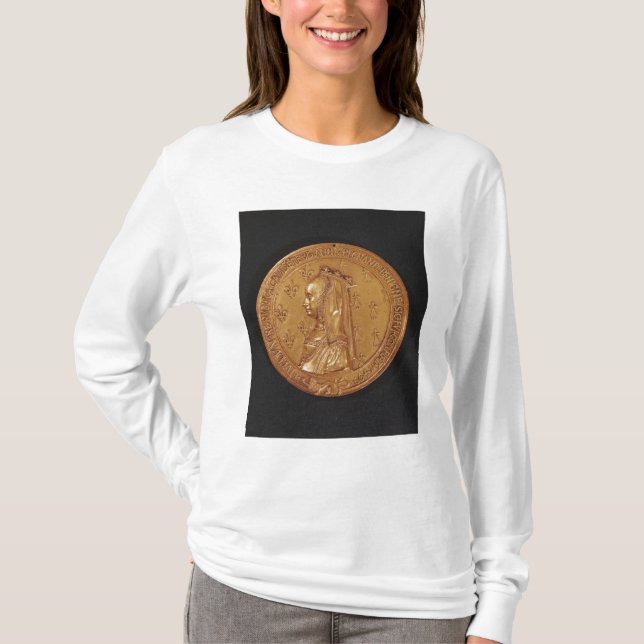 T-shirt Medalha que descreve Anne de Brittany (Frente)