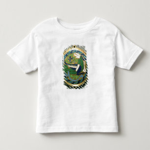 T-shirt Medalhão que descreve um dragão, francês, de