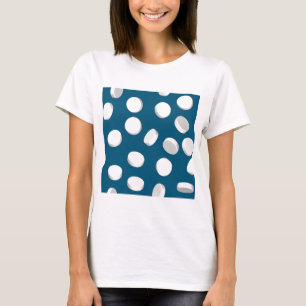 T-shirt medicamentos para pílulas azuis