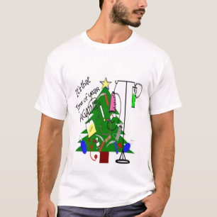 T-shirt médico da árvore de Natal