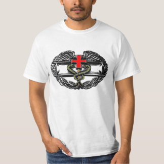T-shirt Médico do combate - cor w/Slogan