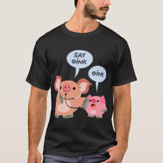 T-shirt Médico e Doente da Porca de Cartoon em Bonito
