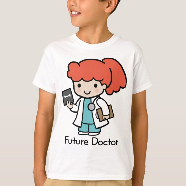 T-shirt Médico Futuro - Rapariga (Frente)