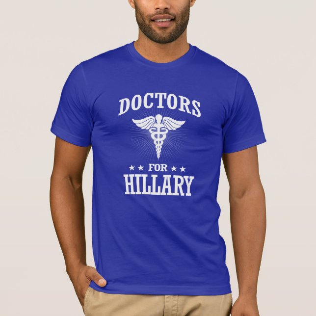 T-SHIRT MÉDICOS PARA HILLARY (Frente)