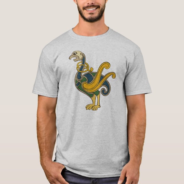 T-shirt medieval celta do ganso (Frente)