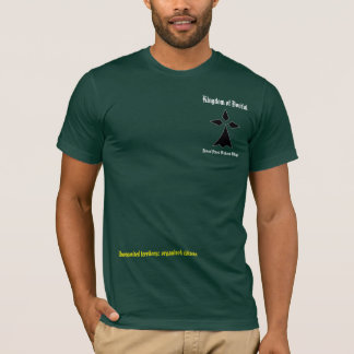 T-shirt medieval da vila da floresta boreal