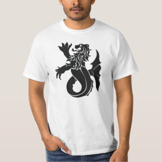 T-shirt medieval do valor do leão de mar da
