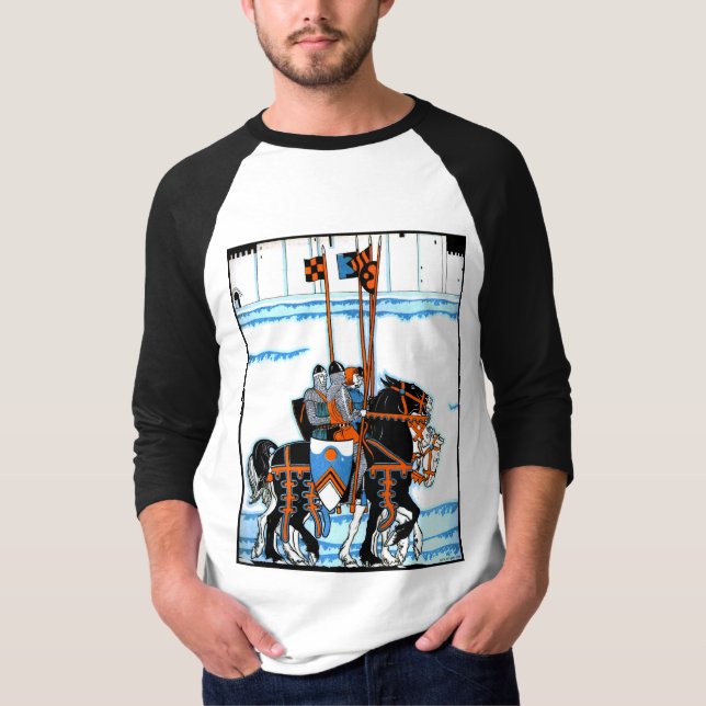 T-shirt medieval dos cavaleiros (Frente)