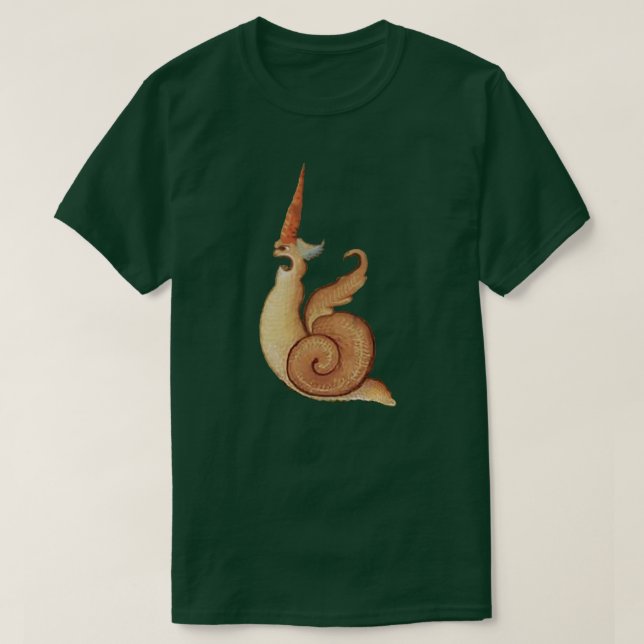 T-Shirt Medieval "Screaming Snail" (Frente do Design)