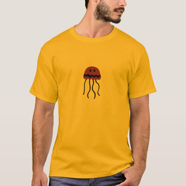 T-shirt médio das medusas (Frente)