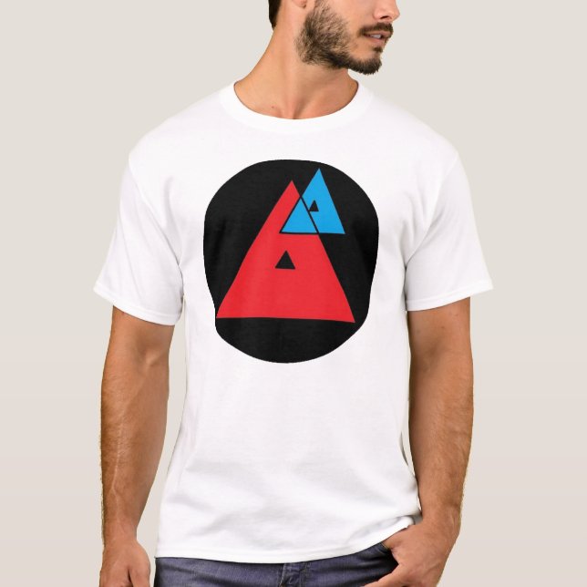 T-shirt médio do logotipo da análise (Frente)