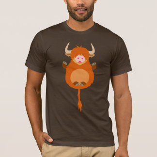 T-shirt Meditating bonito da vaca das montanhas