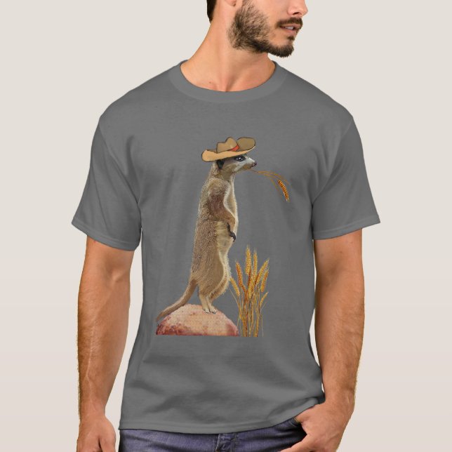 T-shirt Meerkat Cowboy (Frente)
