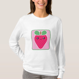 T-shirt mega da morango de Kawaii
