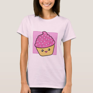 T-shirt mega do cupcake de Kawaii