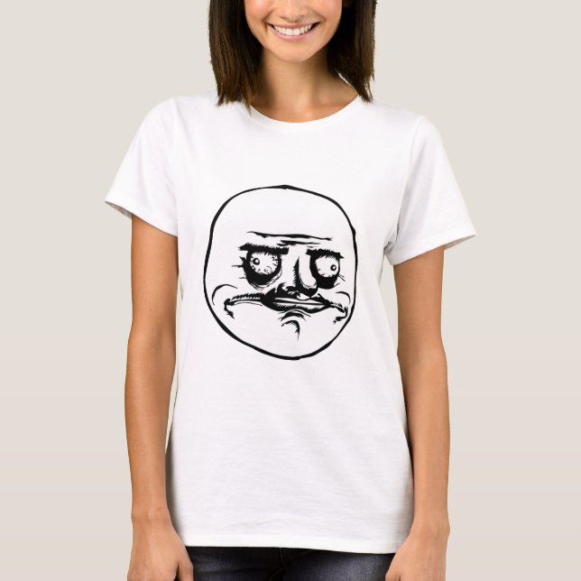 T-shirt Megusta Meme enfrenta (do reddit, 9gag, 4chan) (Frente)