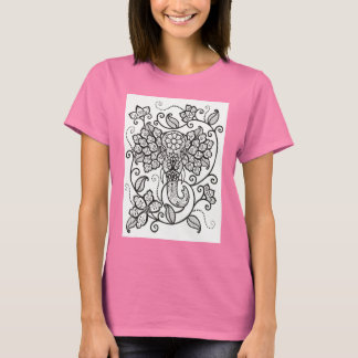 T-shirt Mehndi Elephant T Shirt