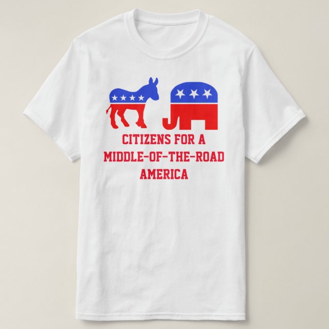 T-shirt Meio da estrada (Frente do Design)