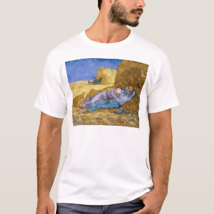 T-shirt Meio-dia de Vincent van Gogh , o Siesta, após o