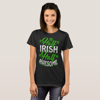 T-SHIRT MEIO MEIO IMPRESSIONANTE IRLANDÊS