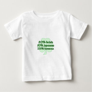T-shirt Meio meio japonês irlandês totalmente
