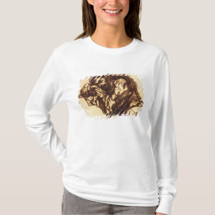 T-shirt Meio retrato do comprimento de um homem que