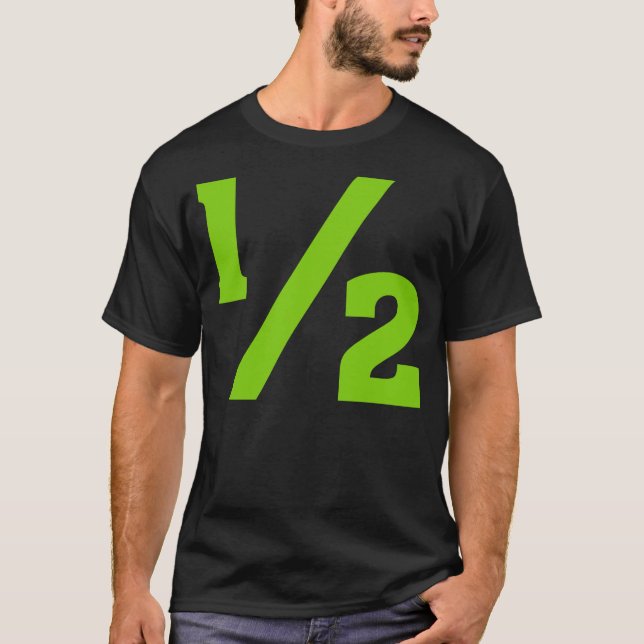 T-shirt Meio - Verde marciano (Frente)