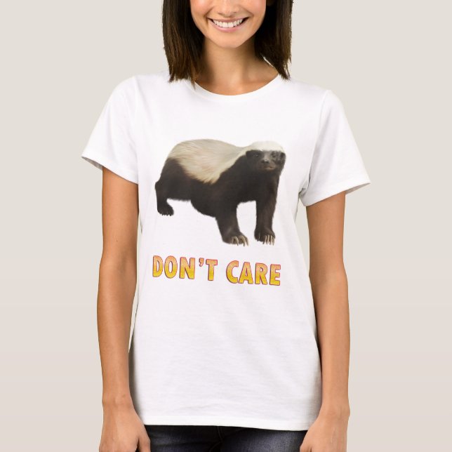 T-shirt Mel Badger Damas de Longa Folga (Frente)